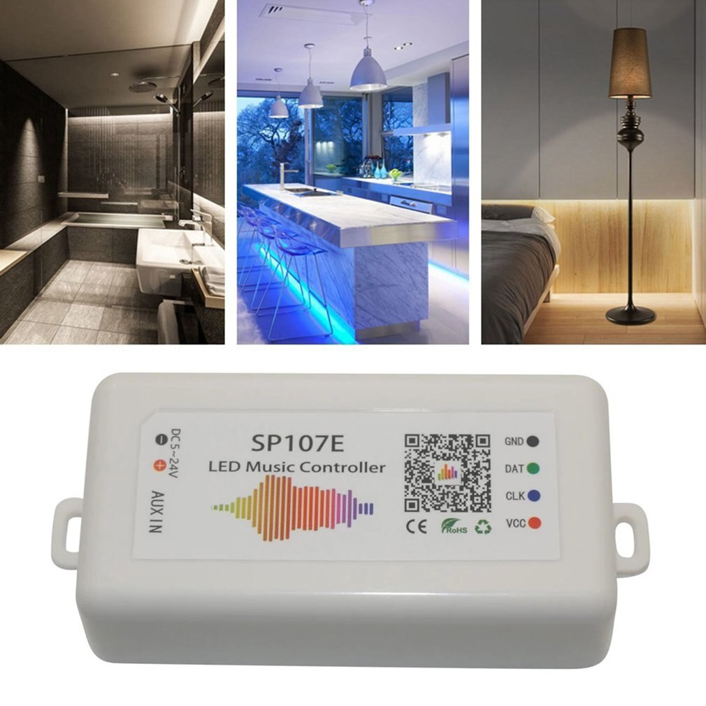 Led Strip Light Controller Bluetooth SP105E SP110E Wifi SP108E SP501E Music SP107E SP601E WS2811 SK6812 Lights DC5V-24V