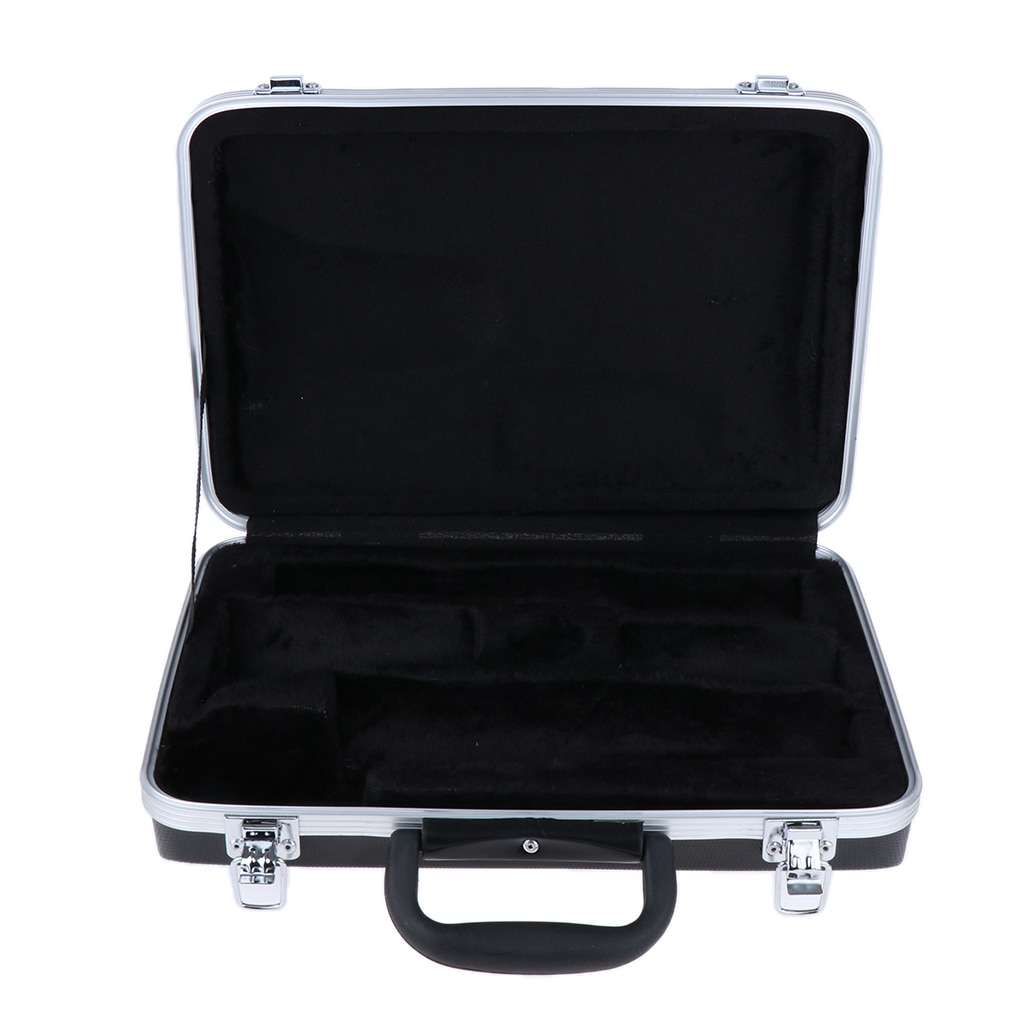 Zwart Plastic Klarinet Draagtas Koffer Tas Lichtgewicht Met Handvat
