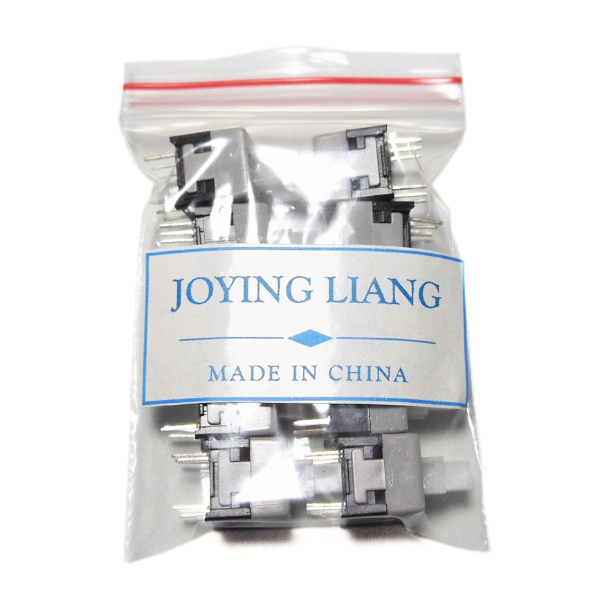 JOYING LIANG 8.5*8.5MM Self-locked Push Button Switch White Micro Square Tact Switch DIY Electronic Switch 0.5A 30V 8.5x8.5