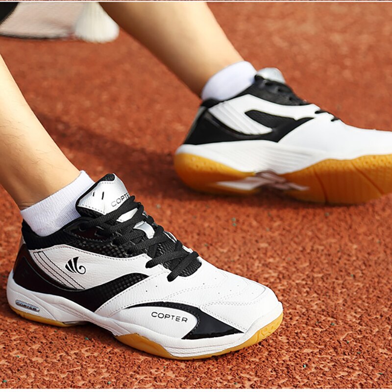 TaoBo Original COPTER Size 45 Men Badminton Shoes Air Cushioning Tennis Sneaker Breathable Non-slip Table Tennis Shoes Dorpship