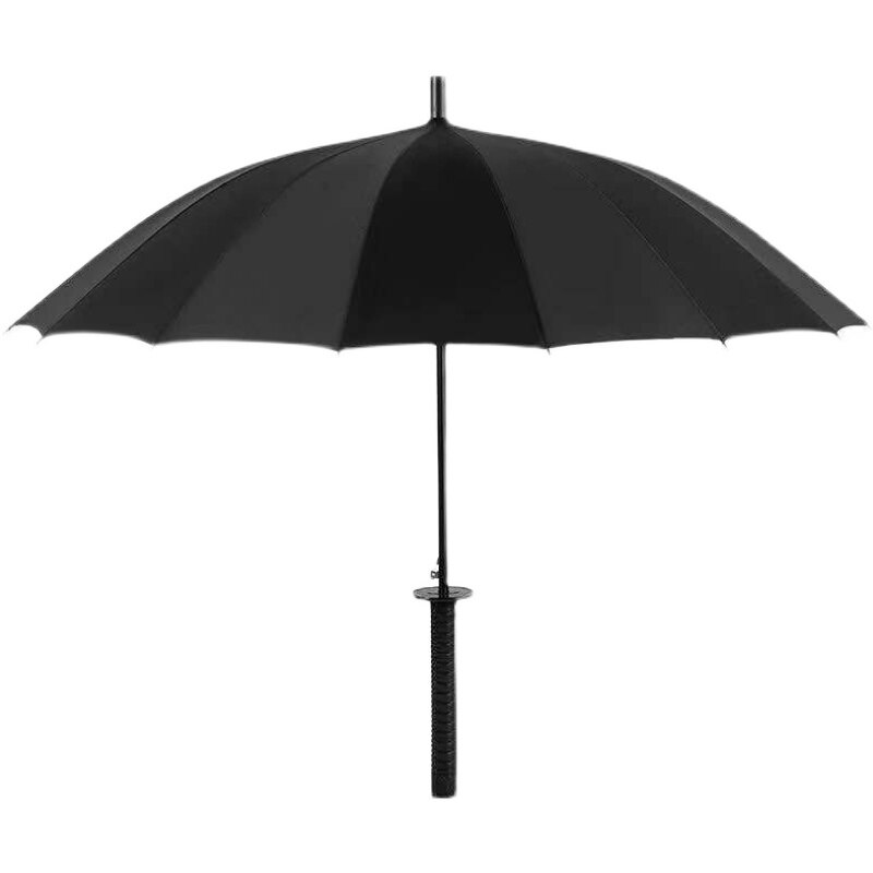 Schwert Katana Regenschirm Langen Griff Große Uv Schutz Winddicht Geschäft Regenschirm Guarda Chuva Haushalt Handelswaren BD50UU