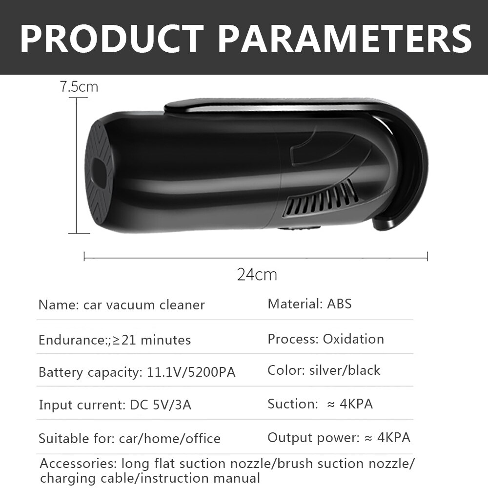 Multi-Function Portable Mini Wireless Handled Vaccum Cleaner Rechargeable Smart Vaccum Cleaner For Car/Boat/Train