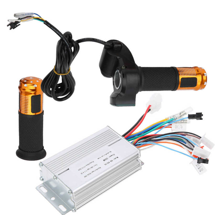 36V/48V 350W Elektrische Fiets Controller E-Bike Borstelloze Controller Met Universele Digitale Display Lock gashendel Kit