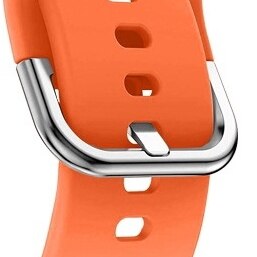 20 mm 22mm zachte siliconen horlogeband voor samsung galaxy watch active 42mm gear  s2 sport waterdichte dames- en herenarmband: Oranje / 22mm