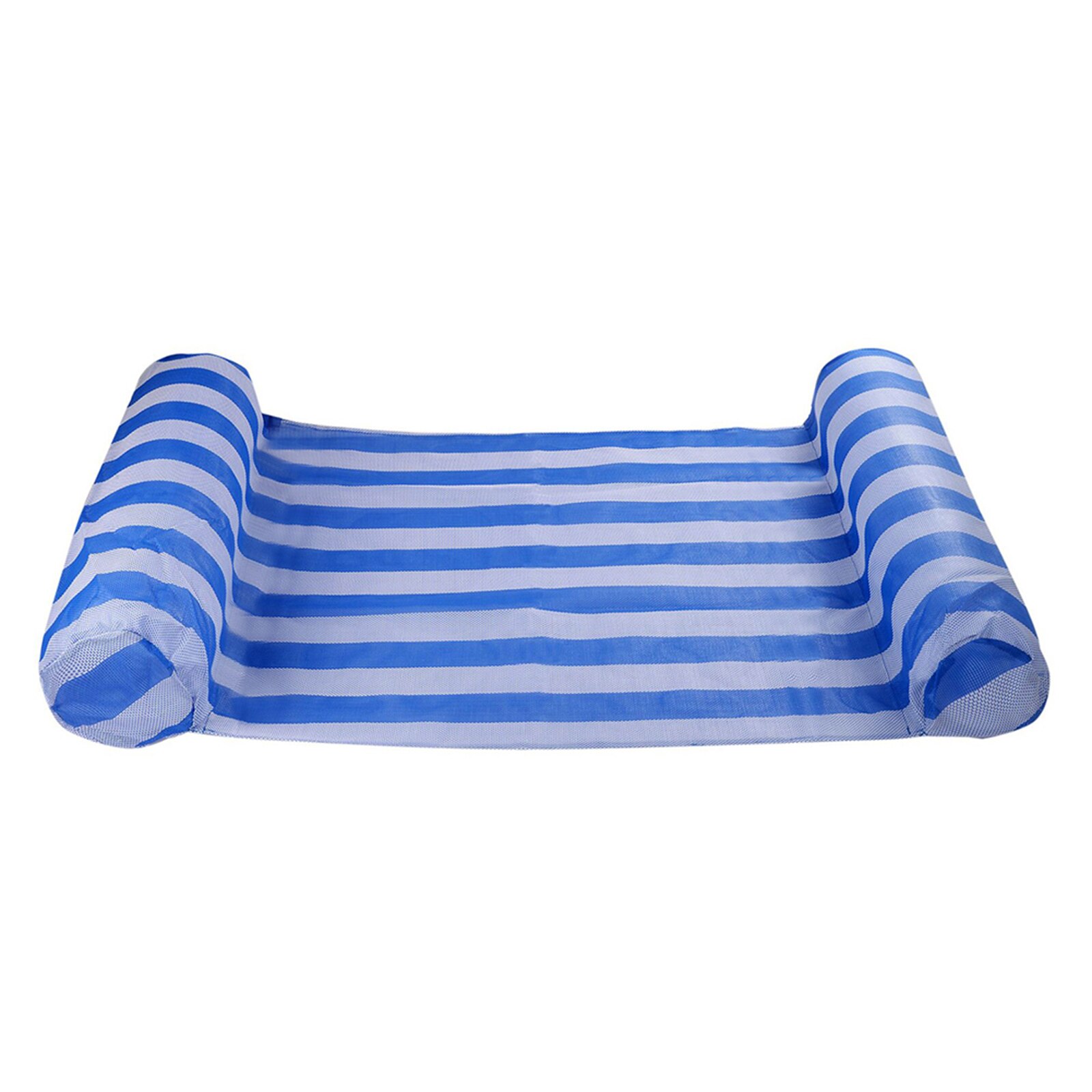 Cama flotante plegable para piscina, colchón de aire inflable con respaldo ergonómico, suministros de entretenimiento para playa: B