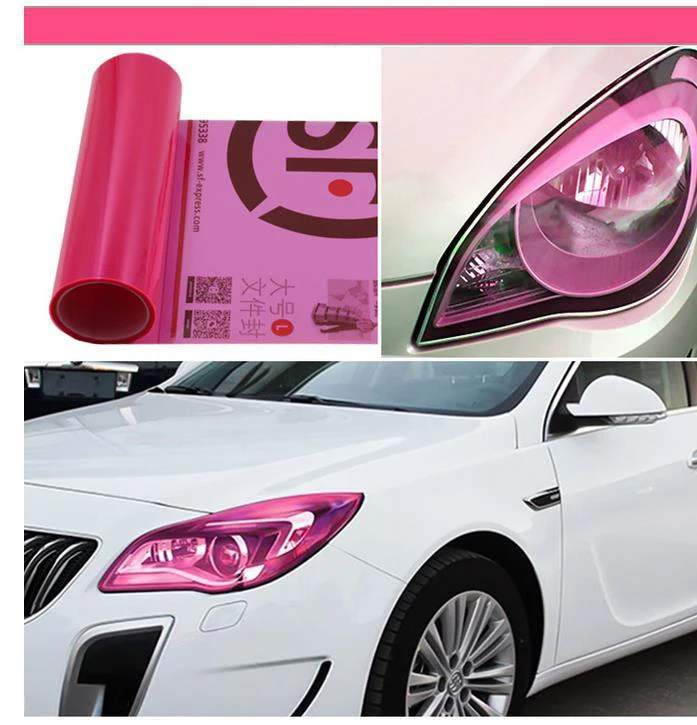 Car Headlight Taillight Protective Film Tint Vinyl Film Auto Lamp Film Sticker Sheet Color-Changing Smoke Matt Rear Fog Stickers: WHITE