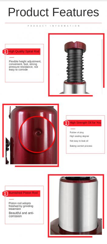 Manual Hydraulic Jack 2T 3T 5T 8T 10T 12T 16T Vertical Hydraulic Jack for Vehicles