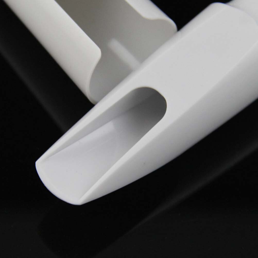 Ersatz-saxophonmundstück aus kunstharz, altsaxophonkopf, musikinstrumentenzubehör (weiß)