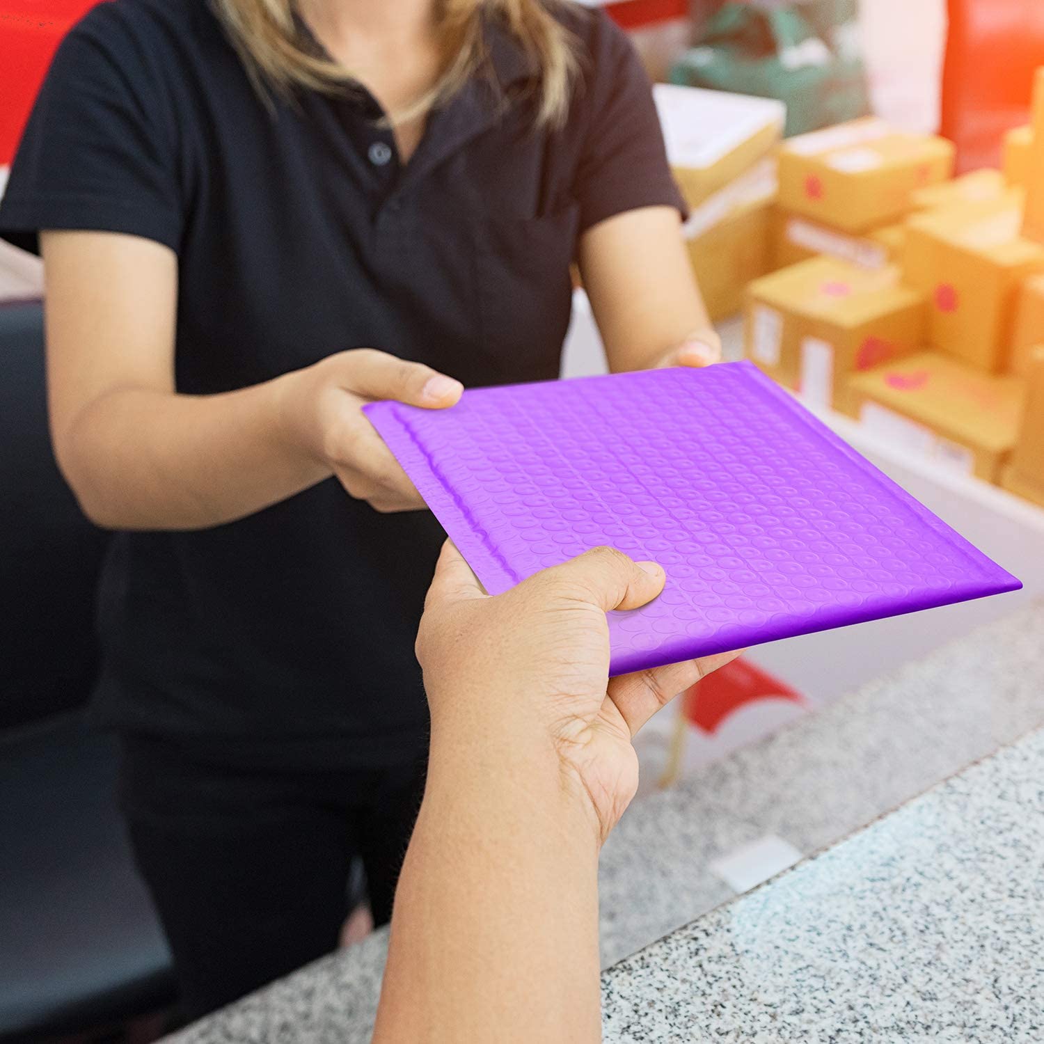 50PCS Mailer Poly Purple Bubble Padded Mailing Envelopes For Mailer Packaging Self Seal Bag Bubble Padding Mailer