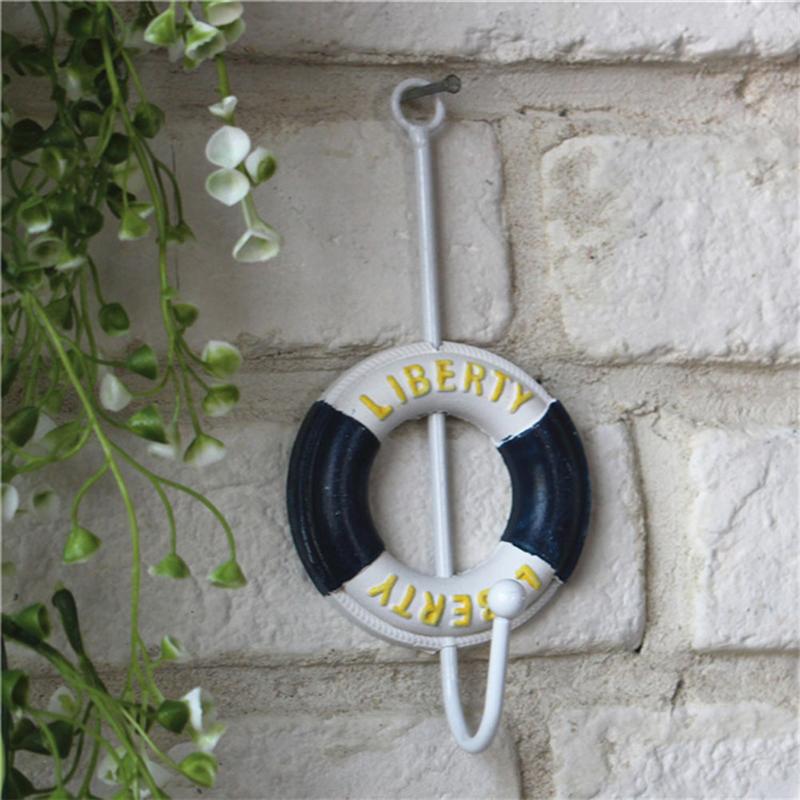 Lot de 4 crochets décoratifs en fer de style méditerranéen pour porte-manteau, crochets muraux décoratifs pour la maison, rangement, organisateur, style aléatoire