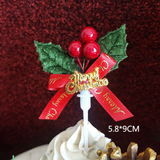 10Stck Weihnachten Kuchen Deckel Mini Weihnachten Baum Cupcake Deckel Ornamente Neue Jahr Weihnachten Party freundlicher Geburtstag Kuchen Dekor Liefert: Typ3