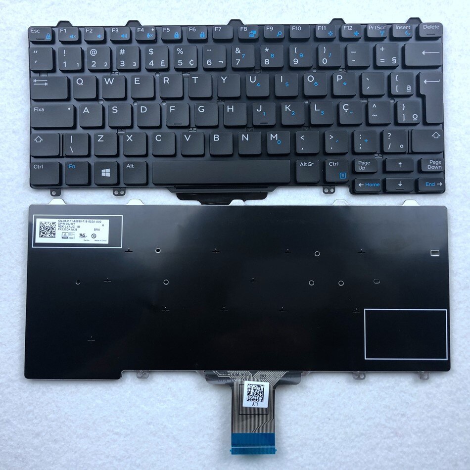 Italian Backlit Brazil Laptop Keyboard For Dell Latitude E7250 E7270 E5250 E5270 IT BR Layout: Default Title