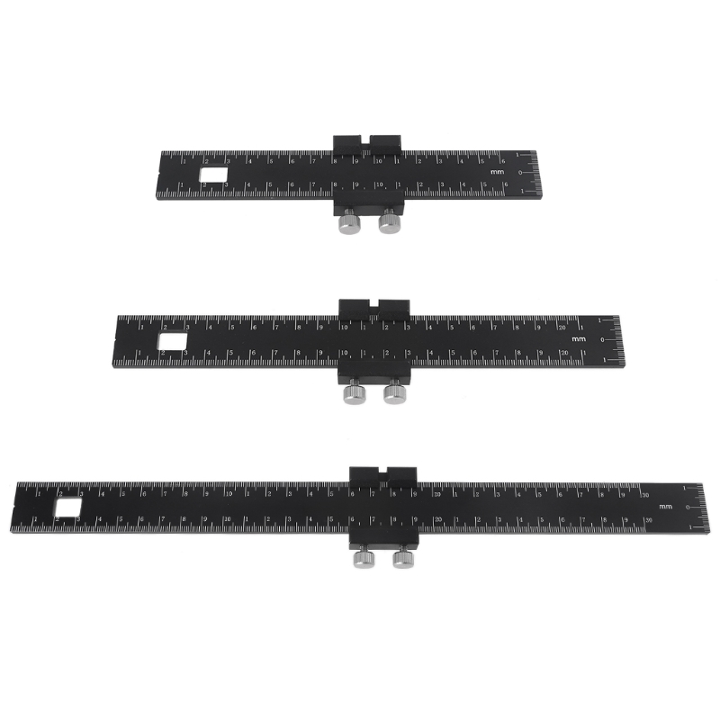 B2RB Woodworking T-Rule 6/8/12 Inch,Precision Precision Marking T-Square ,Aluminum alloy Positioning Scribing Gauge