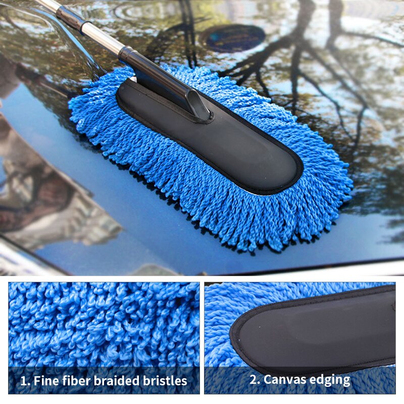 SEAMETAL Superfeine Faser Auto Staubwedel Anzug Versenkbare Mikrofaser Auto Staub Mopp Hause Reinigung Staub Entfernung Pinsel Handtücher Bausätze