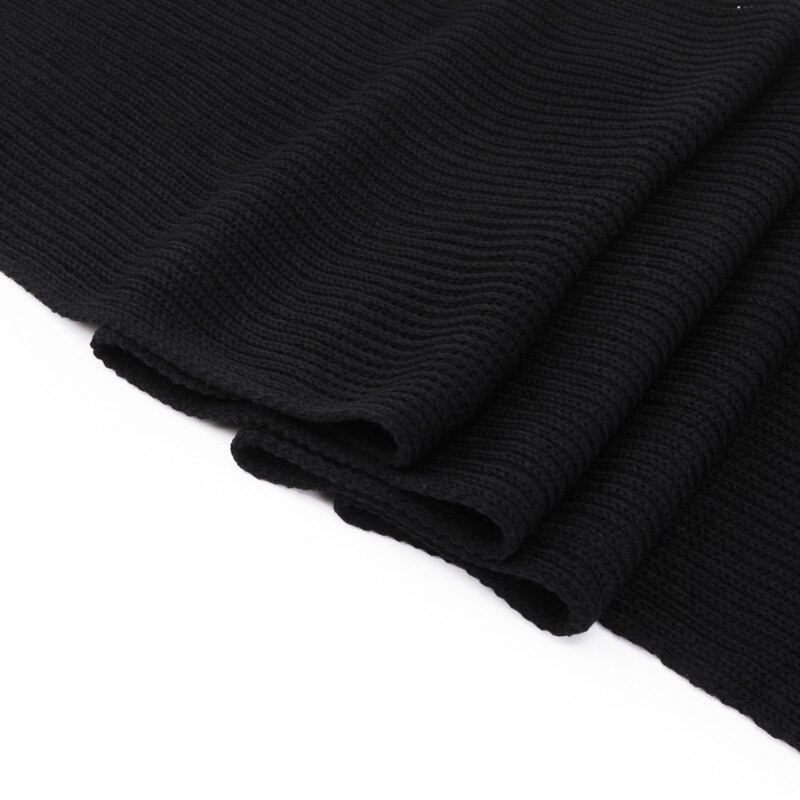 Winter Pure Color Knit Scarf Male Collar Contracted Men Wool Scarf Warm Thickening Shawl Scarves for Ladies Bufanda Hombre