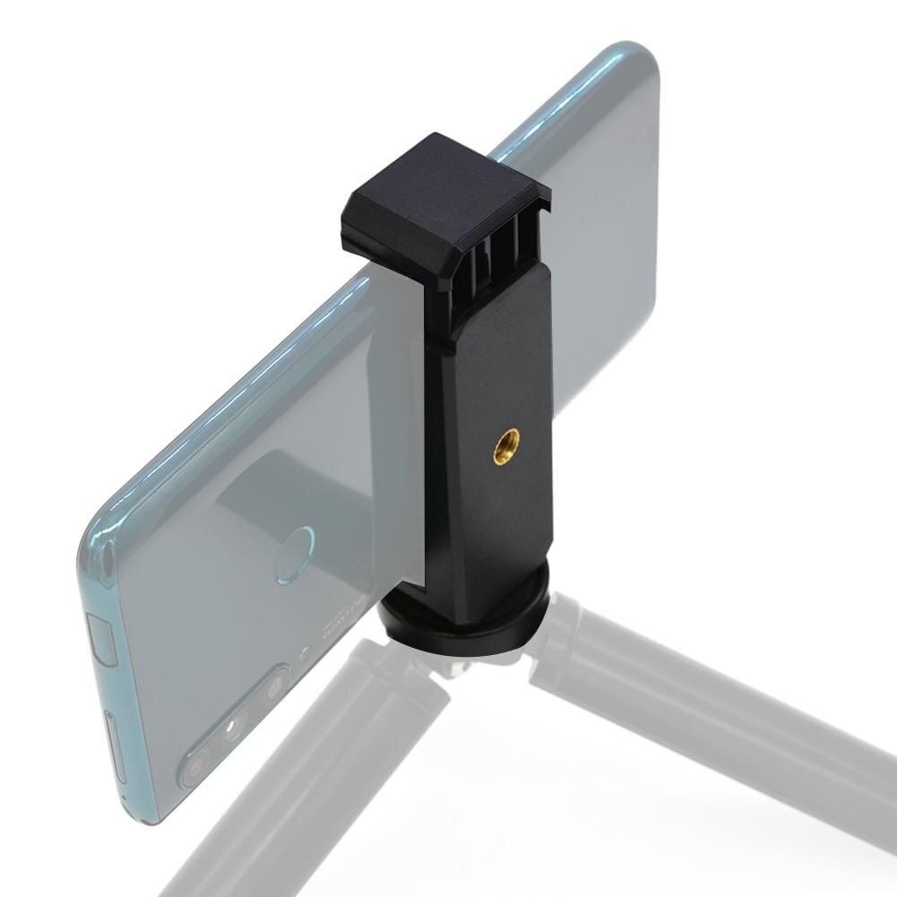Mini Mobile Phone Camera Tripod Stand Clip Bracket Holder Mount Adapter for iPhone Android Phone Can be Installed on Any Tripod