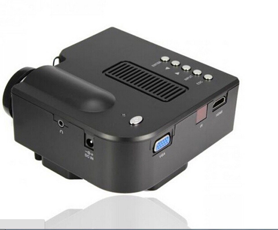 Unic multidimension  uc28+  mini-led-projektor für den haushalt, unterstützt computer, fernseher, usb-stick, sd-karte und dvd-projektor