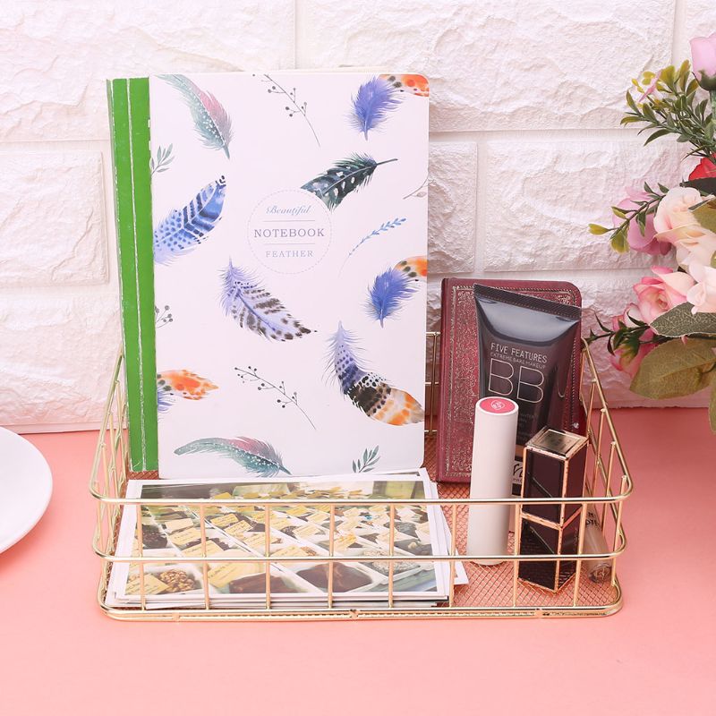 Modern Metal Storage Basket Wire Mesh Crate Container Kitchen Office Bathroom Shelves Makeup Desk Organizer