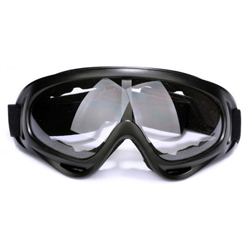 Motorcykel beskyttelsesudstyr fleksibel tværhjelm ansigtsmaske motocross beskyttelsesbriller atv snavs cykel utv briller gear briller: Gennemsigtig