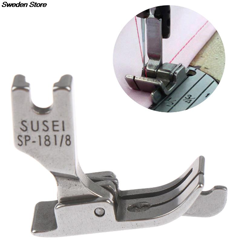 1PC 1/4 1/8 3/8 1/16 3/16 5/16 1/32 Metal Presser Foot SP-18 Industrial Sewing Machine Flat Car Moving Edge Single Needle Flat