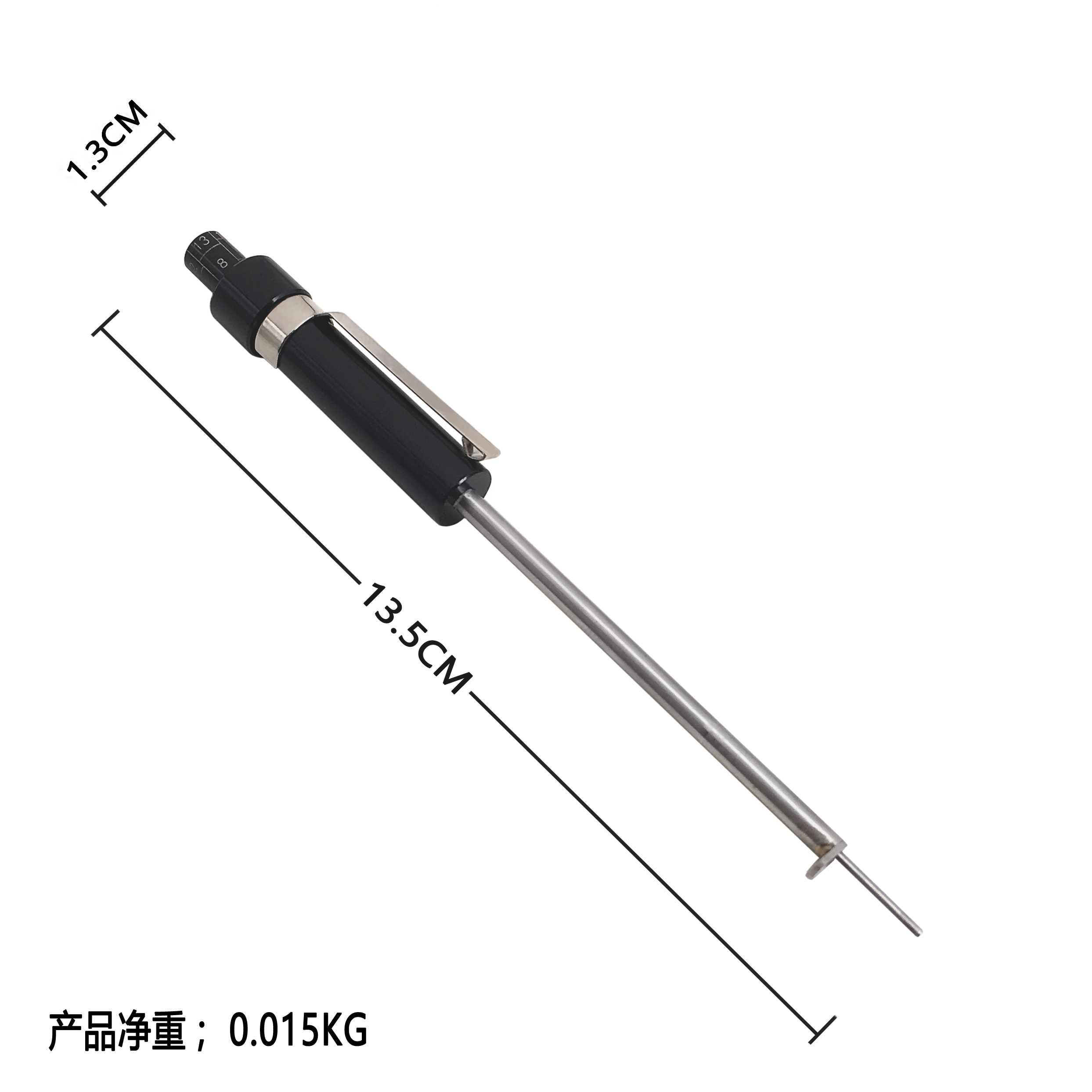 Brake Pad Measuring Gauge Brake Pad Scale Brake Pad Detection Pen Brake Pad Test Special Tool for Car Tire