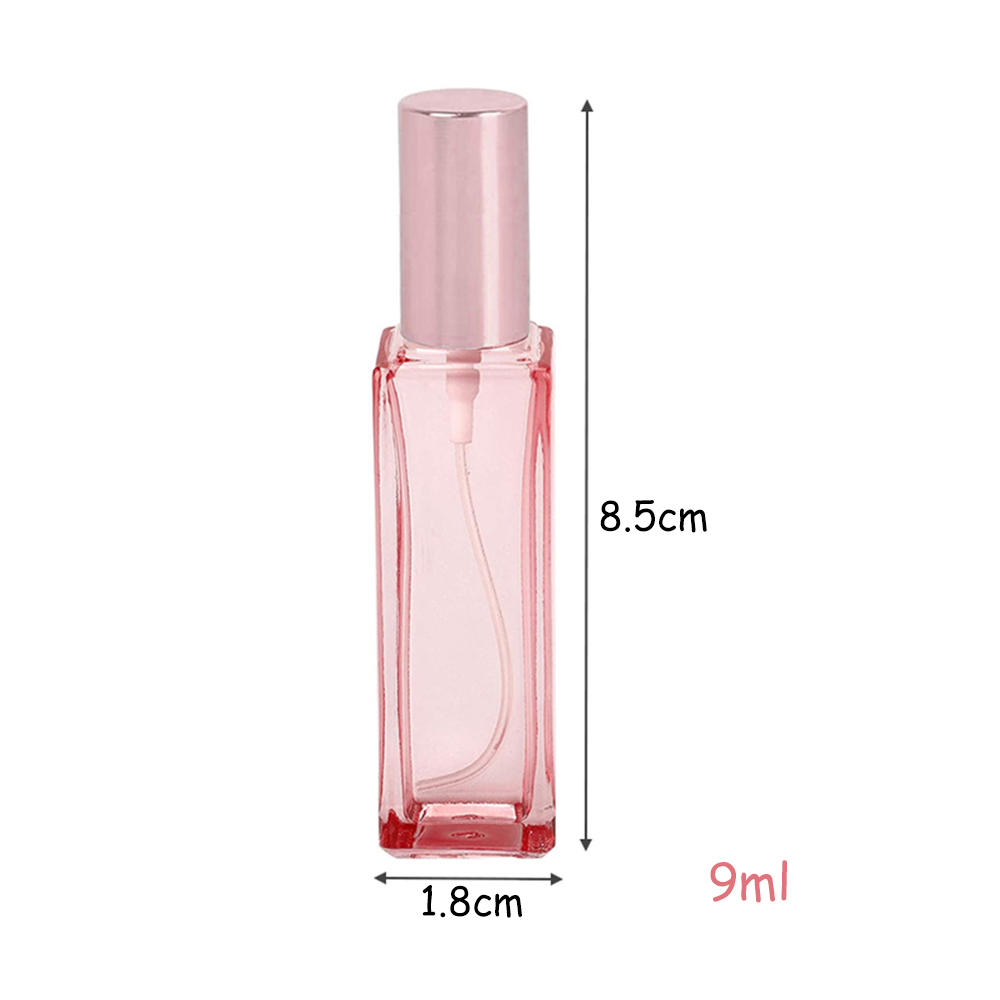 Bouteille de parfum bleu dégradé 5ml 9ml 20ml, flacon vide en verre, atomiseur de parfum, flacon d'échantillon, cosmétique de voyage rechargeable: plum
