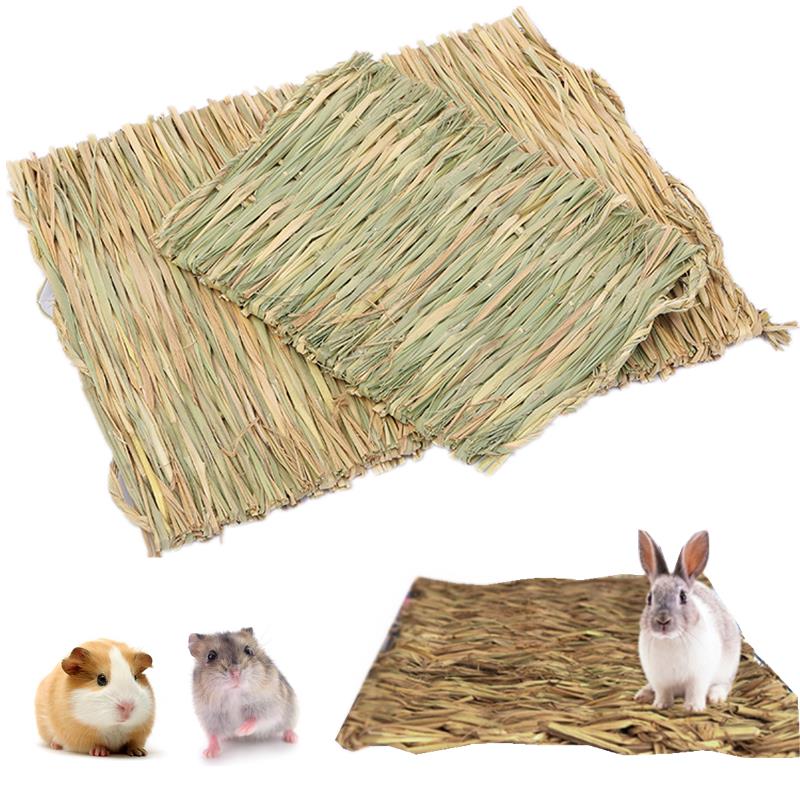 Kaninchen Hase Gras matt Kleintier gewebte Heu matt natürliche Stroh Bettwäsche Ruhe käFeige matt für Meers chweinchen Chinchilla Hamster Ratte