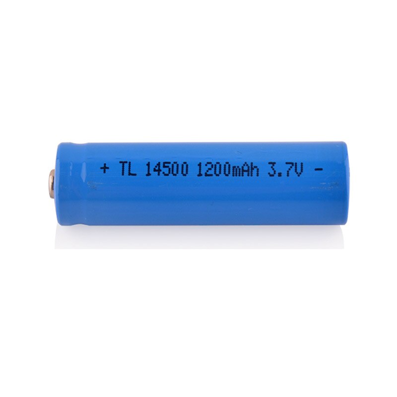 2 stk / mye østfire  aa 14500 1200 mah 3.7 v litiumion oppladbare batterier og ledet lommelykt,