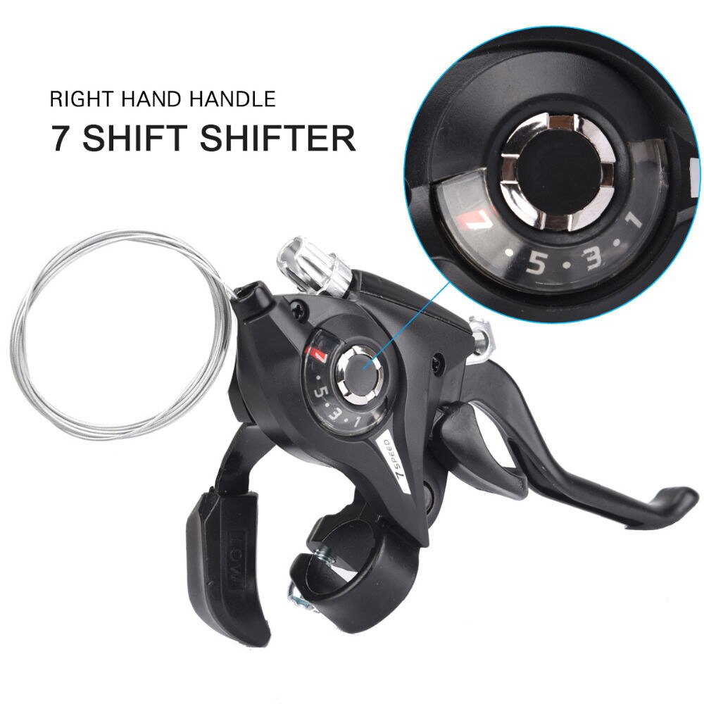 3X7 21 Speed Switch Mtb Fiets Shifter Hendels Rem Met Shift Kabel Fiets Fietsen Disc Handvat Voor Fiets trekking