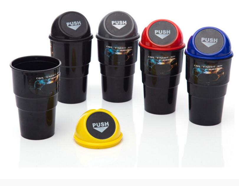 Mini Auto Car Trash Rubbish Can Garbage Dust Case Holder Car Trash Bin