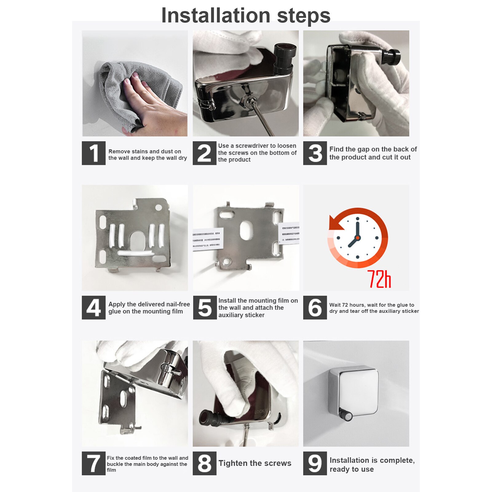 Automatic Retractable Drying Rack Stainless Steel Clothesline Durable Retractable Rope Free Punching For Hanging Wet Clothes