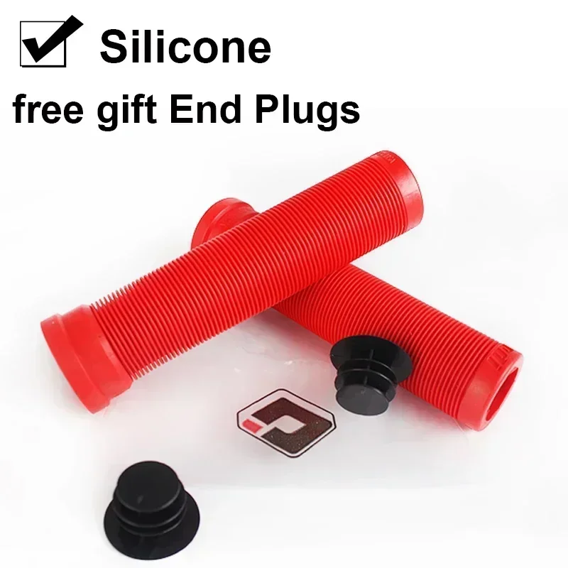ODI Bicycle Handlebar Grips Antislip Silicone Cycling Cuffs Mountain Bike Bar End Plugs Grip Cap BMX Mtb Folding Bike Parts: Yellow