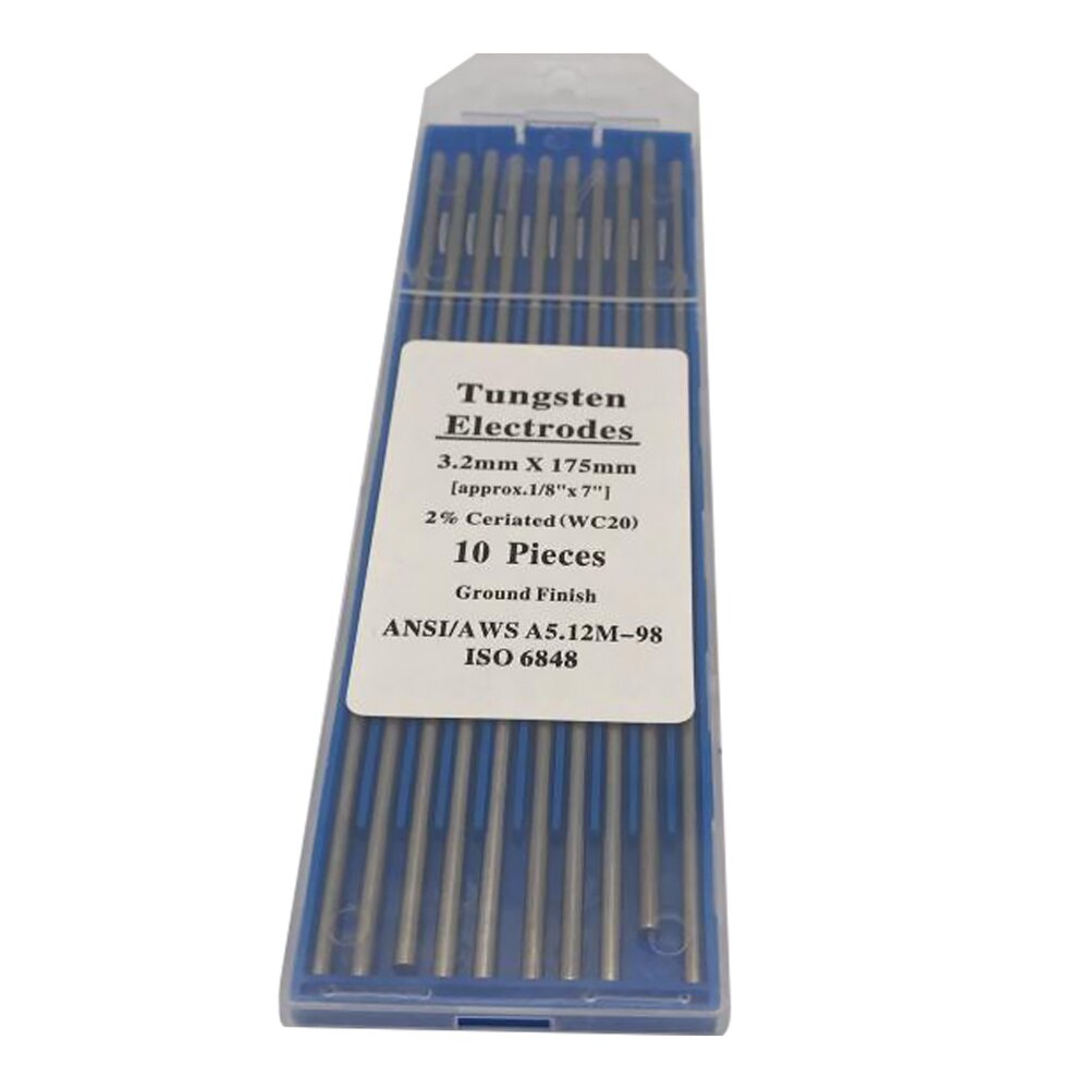 1 Pack Tungsten Electrodes Ceriated Ground Finish Welding Rods Welding Electrode for Arc Welding TIG: Silver 5