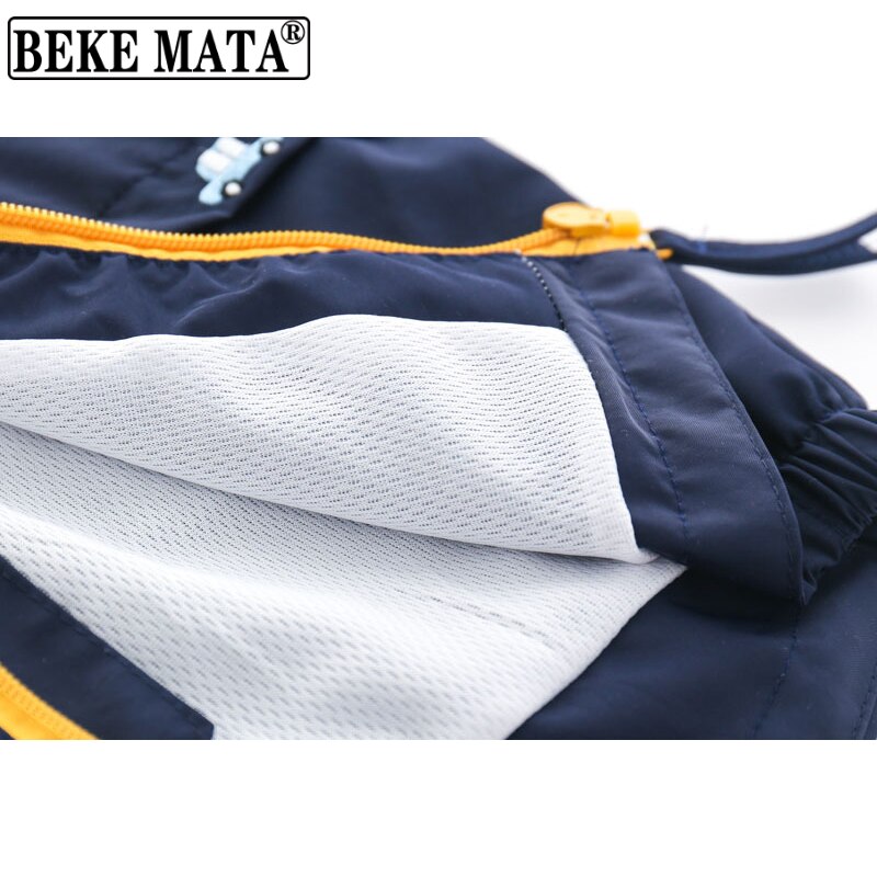Chaqueta cortavientos con capucha para niño, prendas de vestir a prueba de viento, con cremallera, coche de dibujos animados, 2 a 6 años, informal, Otoño,