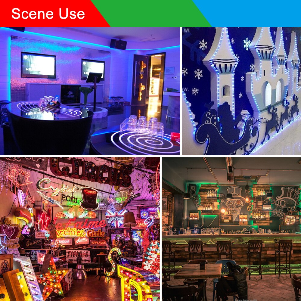 WENNI RGB tira LED USB TV tira de luces LED a prueba de agua cinta de luz LED Flexible 5V lámpara de decoración Ambilight sesgo de iluminación