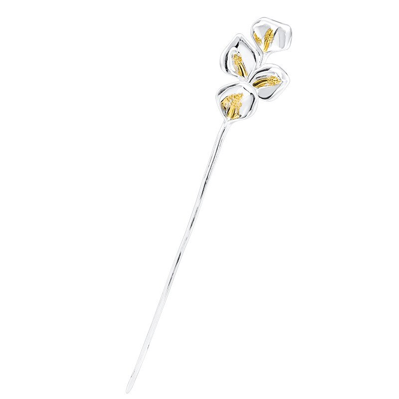 S925 Sterling silber calla Lilie haarnadel weibliche 2022 neue kostüm Hanfu kopfschmuck retro Palast Lotus haarnadel