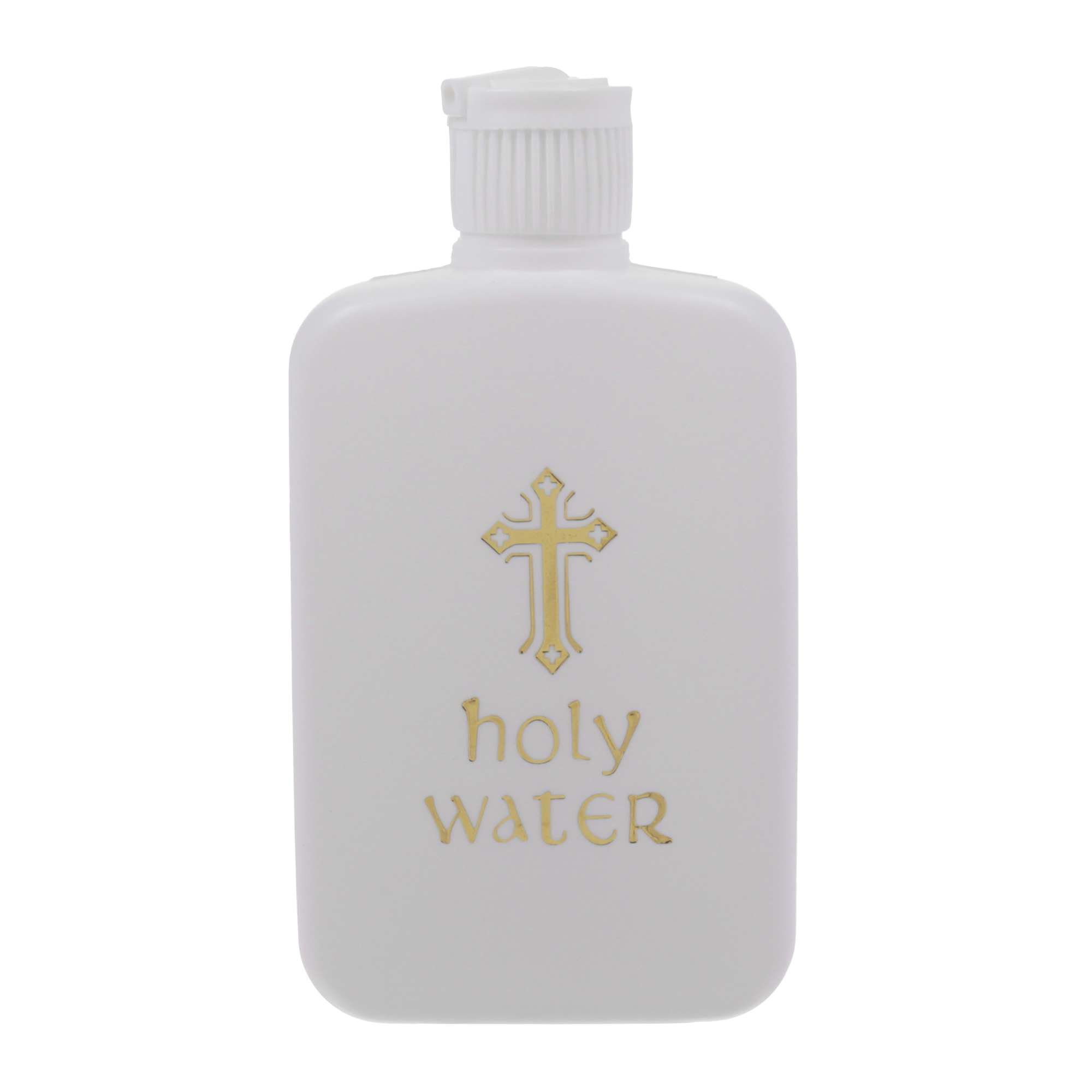 1Pc 60/100Ml Pasen Plastic Water Fles Religieuze Artikelen Pasen Heilige Water Fles Met Goud Blokkeren Heilige water Fles