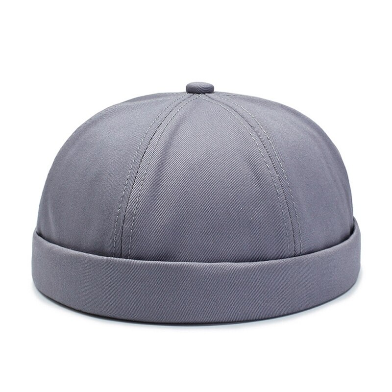 Hot! Beanie Men Women Retro Brimless Portable Adjustable Hip Hop Hat Skull Cap Solid Color Wonderful Gift