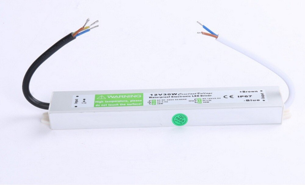 1 st. 12v 30w dc 12v 2.5a waterdichte elektronische led driver transformator, schakelende voeding netvoeding