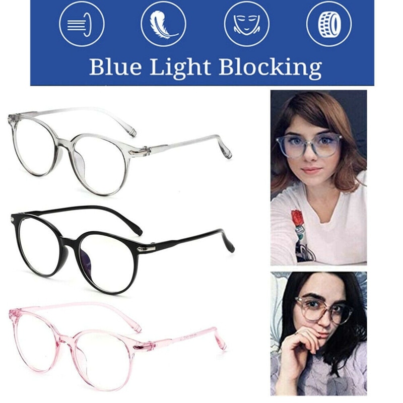 Blue Light Blocking Glasses Spectacles Anti Eyestrain Office Computer Glasses Ultra Light Flexible Vision Care Glasses