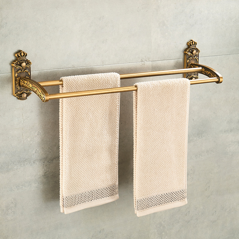 Antieke Badkamer Hardware Set Muur-Gemonteerde Handdoekrek Toiletborstel Rek Föhn Rek Zeepbakje Douche Hoekrek Accessoires