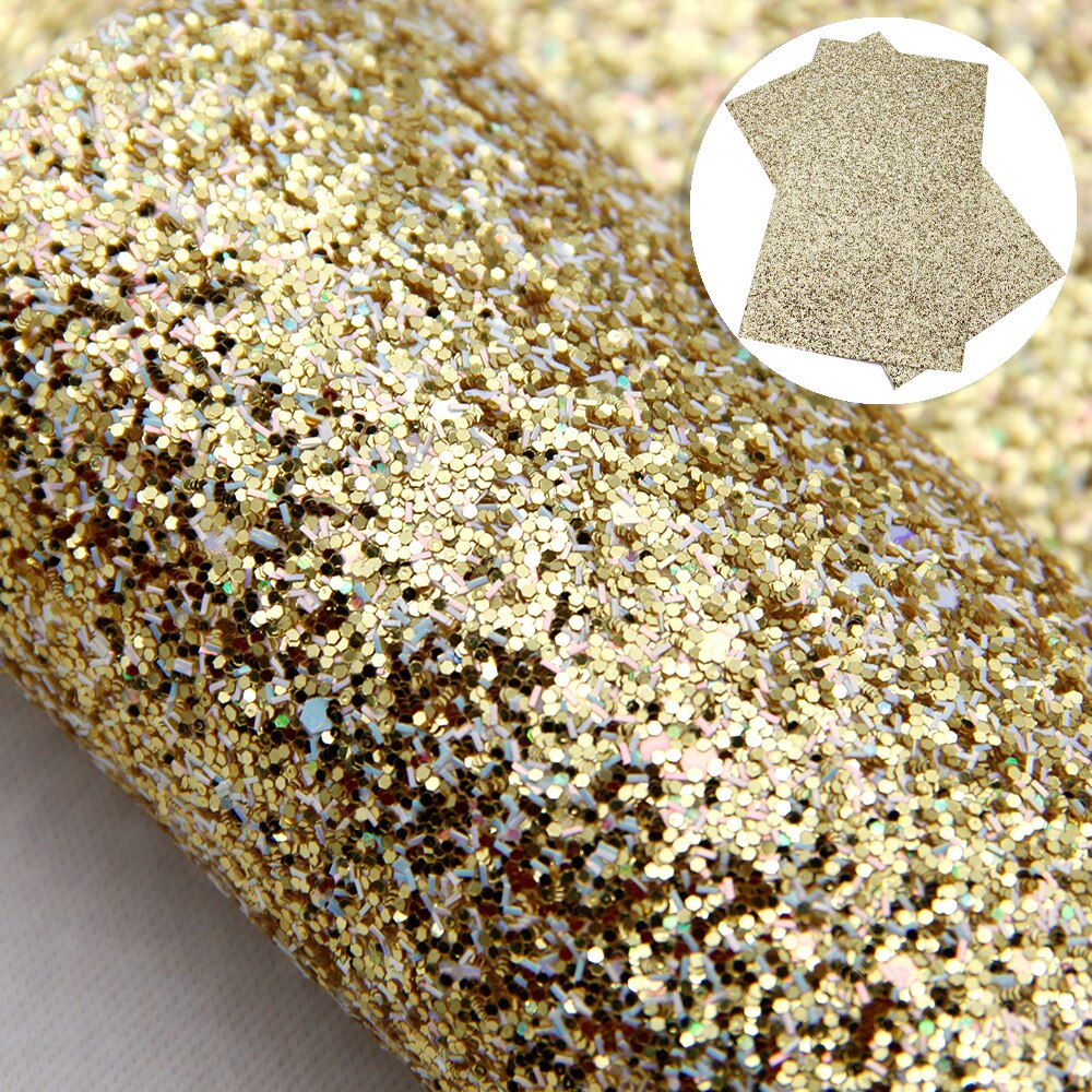 50*140cm Solid Color Chunky Glitter Faux Leather Sheet Vinyl Leatherette Clothing Upholstery DIY Earring Accessories,1Yc12110: 1097008028
