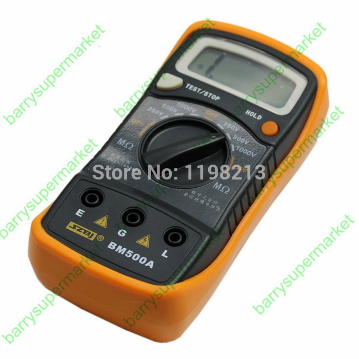 BM500A Digital Insulation Resistance 0~2000M Tester 1000V 1999M Digital Insulation Resistance Tester Meter Megohmmeter Megger