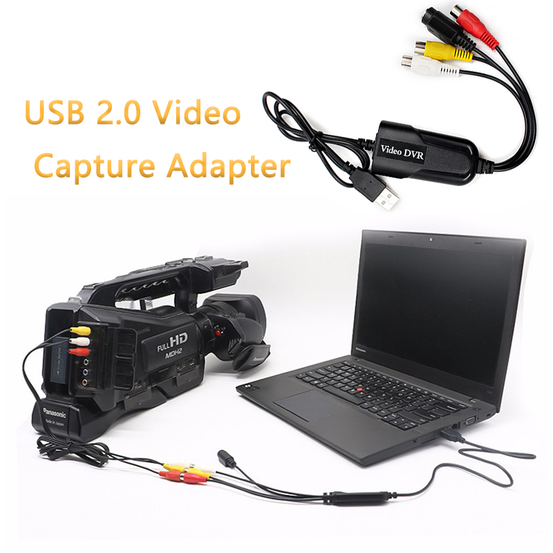 Adaptateur USB 2.0 pour vidéo, 4 canaux, DVR, TV DVD, VHS, pour windows 7/8/10/XP/Vista directe