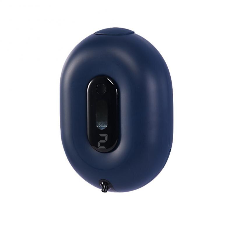Dispensador de jabón automático para baño, dispositivo de espuma de inducción para lavar el teléfono móvil, pantalla Digital sin contacto, montado en la pared, infrarrojo: blue