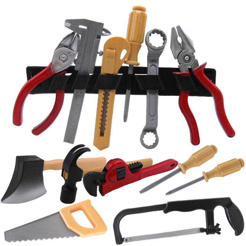 Children's house repair tool set multifunctional simulation hacksaw 14 piece set educational toy