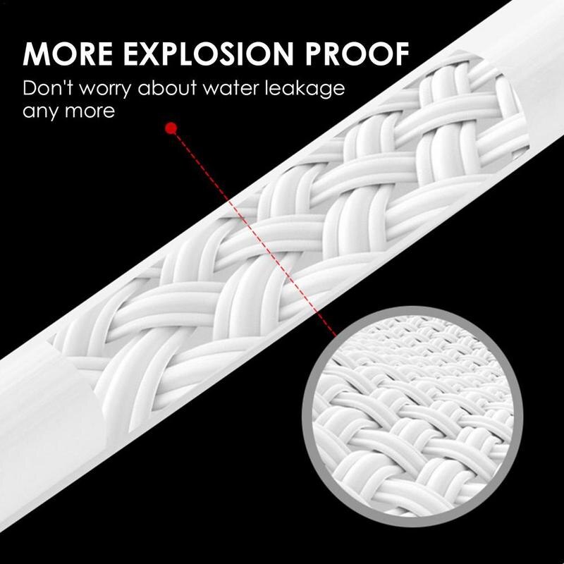 1-2M Washing Machine Water Inlet Hose Anti-explosion Dishwasher Inlet Pipe PVC Extension Tube General Connection Joint Hardware