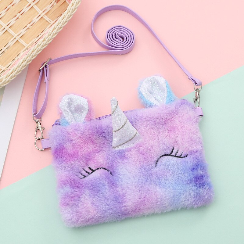 Mode Kinderen Meisjes Schoudertas Leuke Eenhoorn Dieren Messenger Bag Kids Sleutels Portemonnee Schattige Prinses Mini Handtas: e