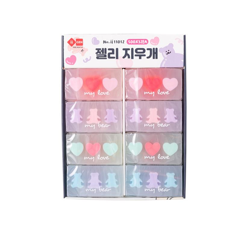 Effaceur de papeterie coréen Kawaii, soins créatifs, ours correcteur mignon, fournitures scolaires, du jour des enfants