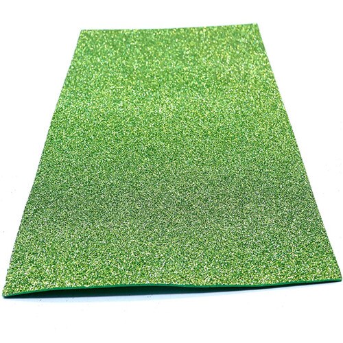 Glitter Foam Paper Spong Paper Diy Craft Manual Paper-Cut Scrapbook Paper Kindergarten Decorations Supplies 20X30 Cm 10 Pcs/Bag: fruit green